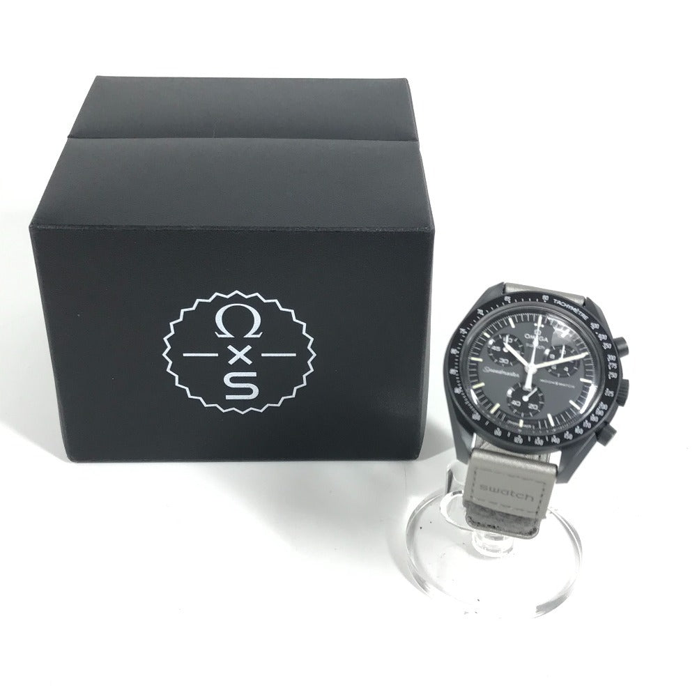 Swatch SO33A100 OMEGA オメガ コラボ ミッショントゥマーキュリー ムーンスウォッチ メンズウォッチ 彗星 ウォッチ 腕時計 セラミック メンズ ブラック