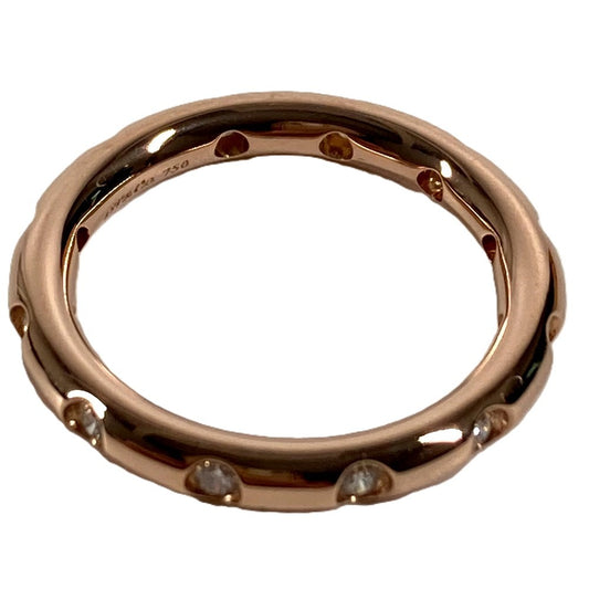 TIFFANY&Co. K18 18K 金 11P ダイヤ ダイヤモンド ビゼットバンド アクセサリー ジュエリー リング・指輪 Au750 レディース ピンクゴールド