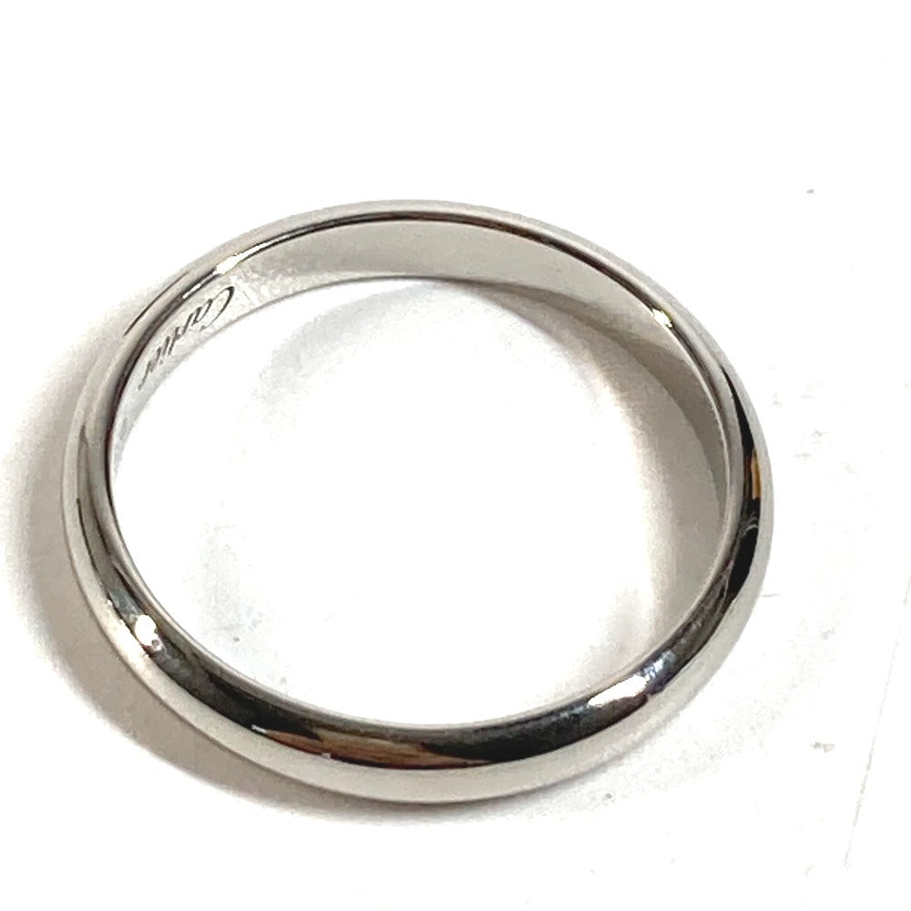 CARTIER Platinum Logo Accessory Jewelry Ring Pt950 Men's Silver