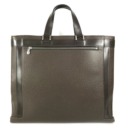 LOUIS VUITTON M31018 Taiga Kasbeck GM Kasbeck GM Business Bag Tote Bag Hand Bag Taiga Leather Grizzly Brown Used