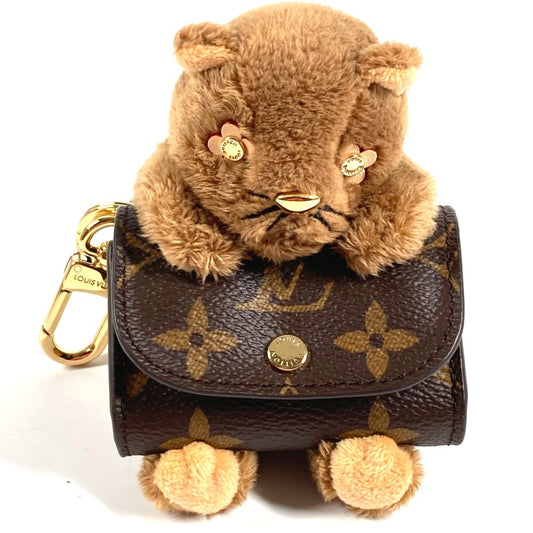 LOUIS VUITTON M01561 モノグラム 猫 キャット バッグチャーム・LV キュート モノグラム バッグチャーム キーホルダー モノグラムキャンバス レディース ブラウン