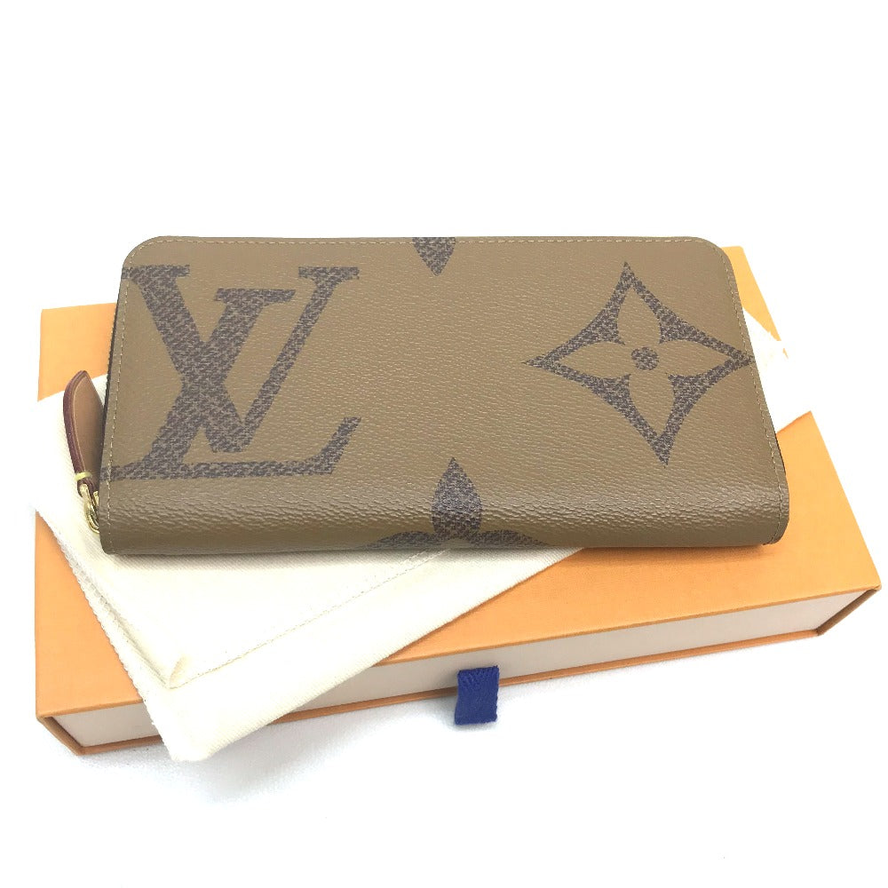 LOUIS VUITTON M67687 モノグラムジャイアント ジッピーウォレット 長財布 モノグラムリバースキャンバス レディース ブラウン ブラウン