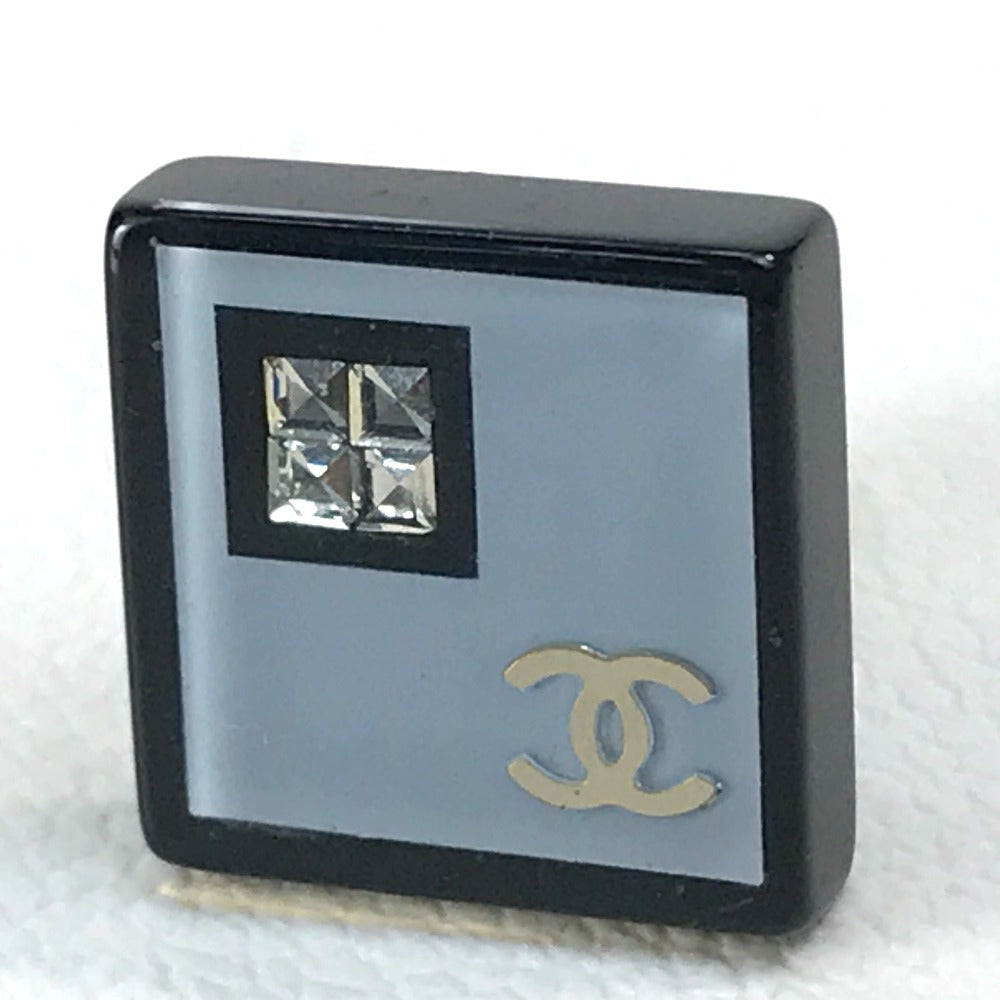 CHANEL CC ココマーク スクエアココ ラインストーン イヤリング プラスチック レディース ライトブルー