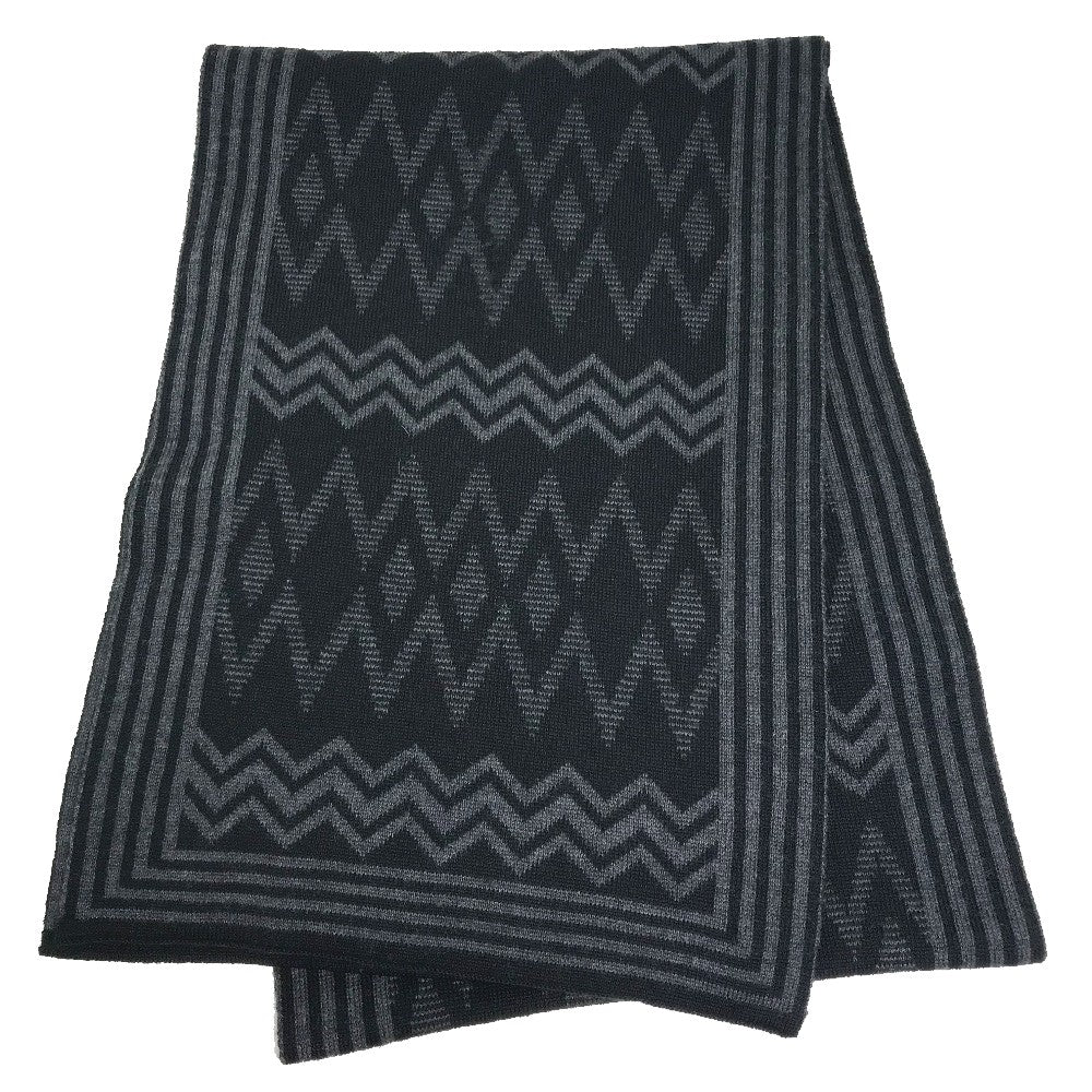 LOUIS VUITTON 401910 Chevron Stripe Total Pattern Logo Muffler  