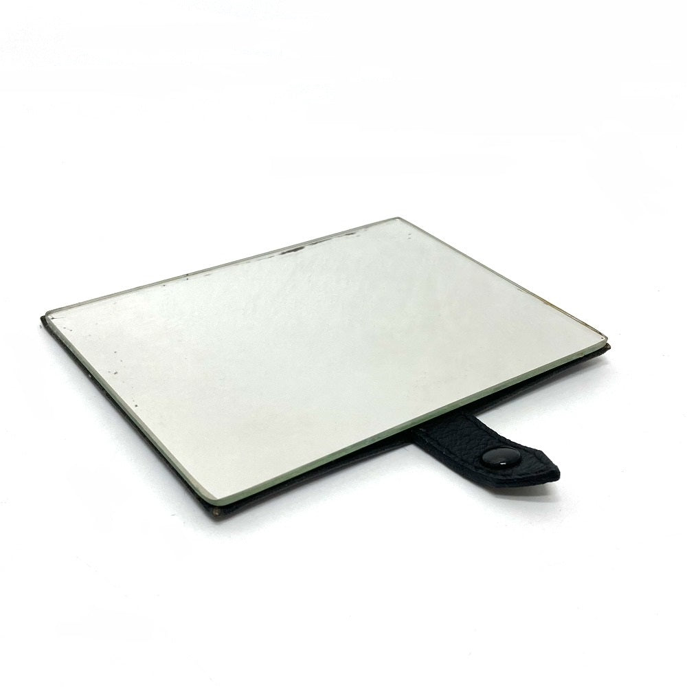 Gianni Versace Medusa Gingham Check Vintage Bag Shoulder Bag Vanity Bag Leather/Canvas Women's Black x White