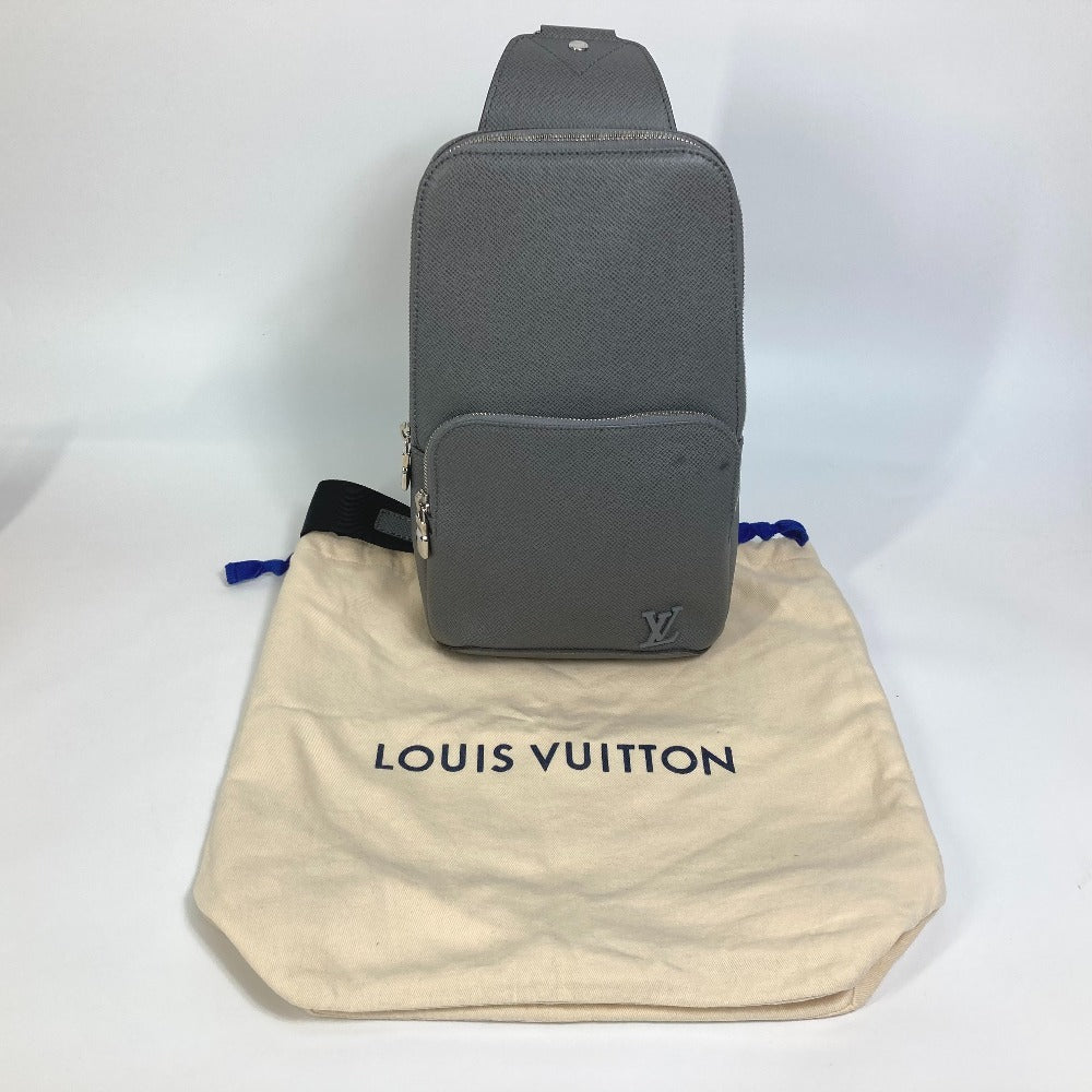 LOUIS VUITTON M30801 Taiga Avenue Backpack, Taiga Leather Shoulder Bag, Men's, Green/Grey