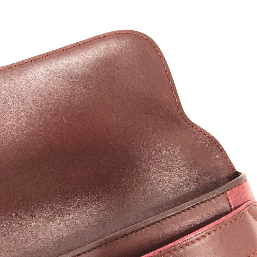 CARTIER クラッチバッグ マストライン カバン ポーチ クラッチバッグ レザー レディース ワインレッド