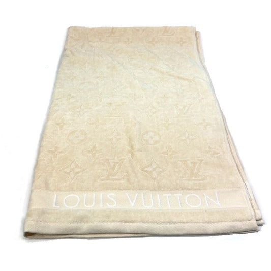 LOUIS VUITTON M77516 モノグラム ドラ ドゥ バン・LV バケーション ビーチタオル バスタオル タオル コットン ユニセックス ベージュ系