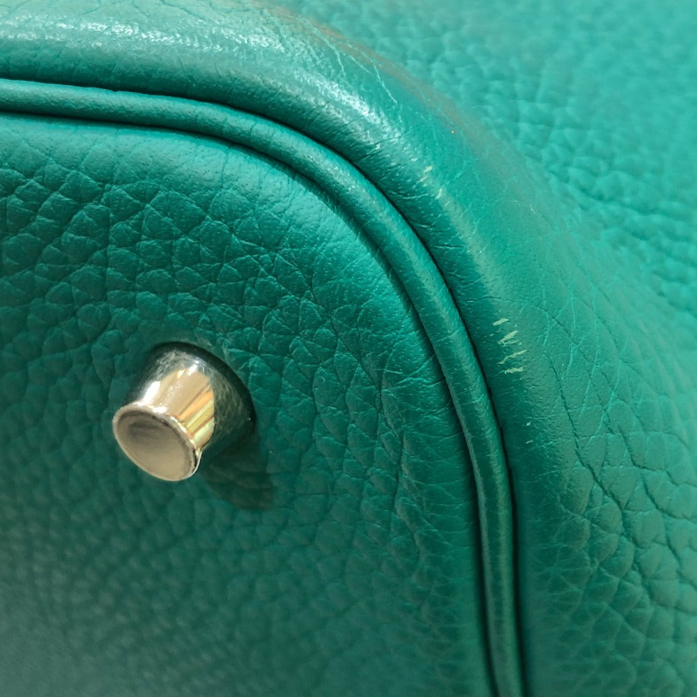 HERMES ピコタンロック エクラ MM 22 カバン ハンドバッグ トリヨンクレマンス レディース ヴェールヴェロン グリーン