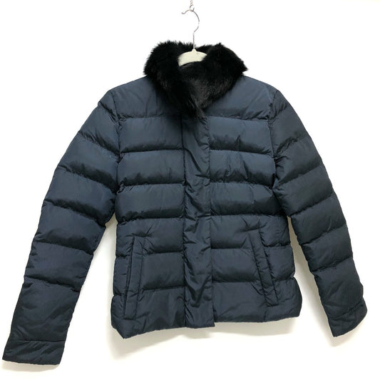 PRADA Women's Navy Fur Down Jacket