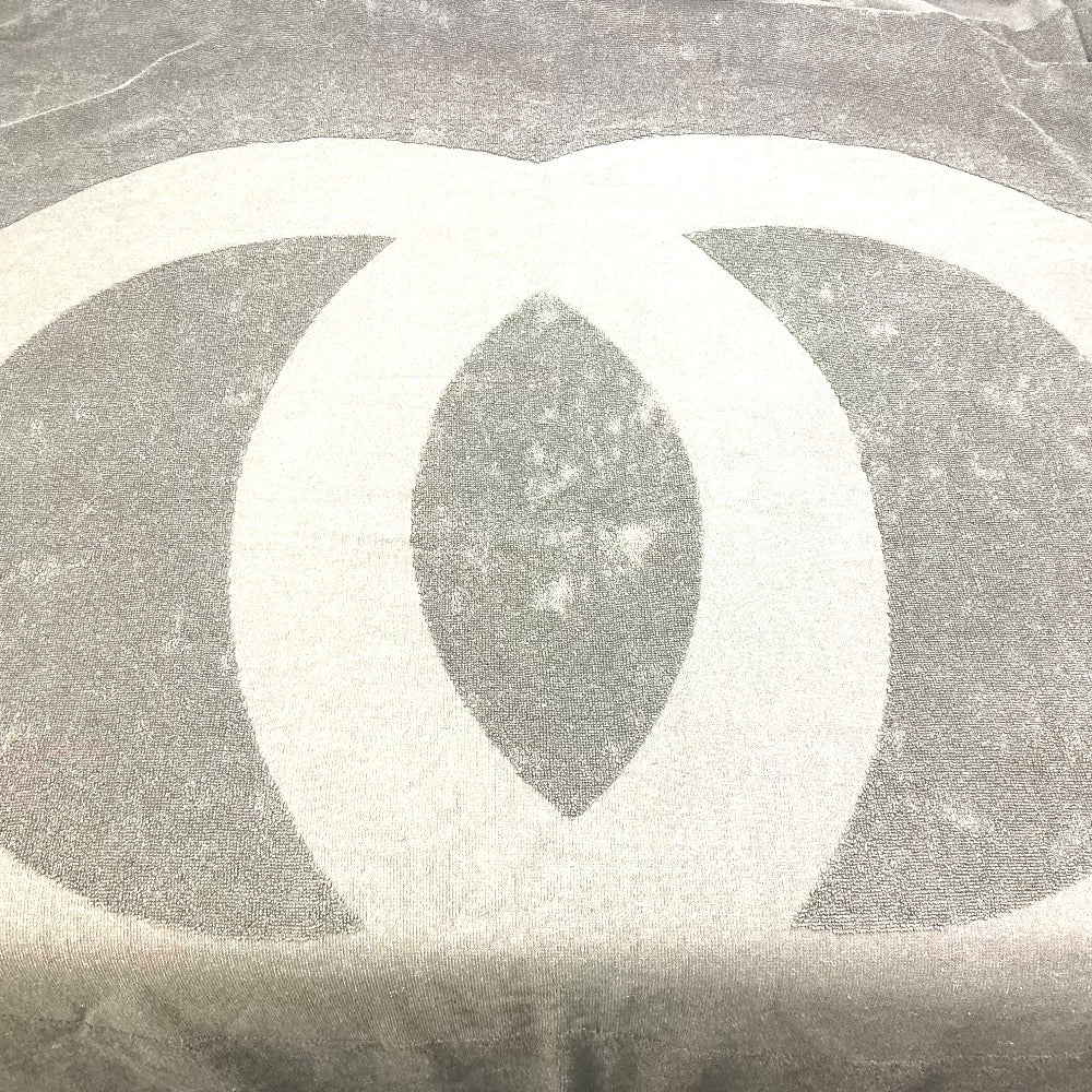 CHANEL CC ココマーク ビーチタオル タオル インテリア ブランケット コットン レディース ブラック - brandshop-reference