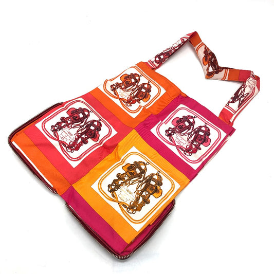 HERMES Silky Pop Handbag, Bride de Gala Bag, Shopping Bag, Tote Bag, Buffle Skipper, Women's, Rouge Ash, Red