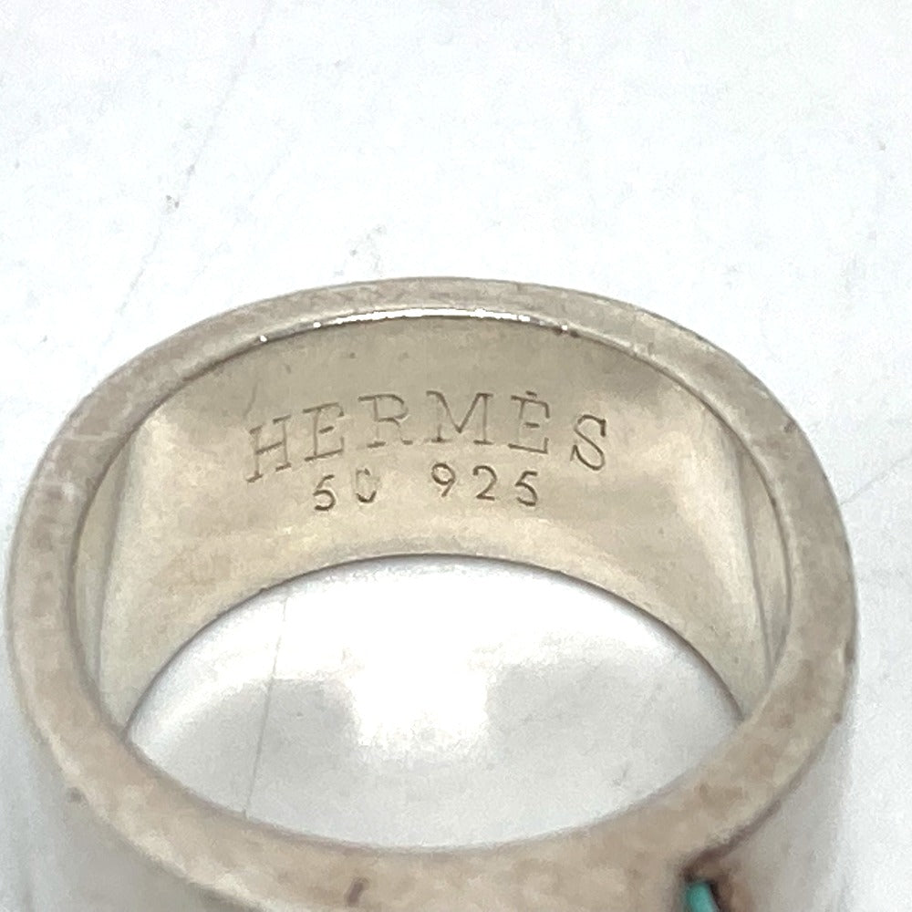 HERMES H Logo Candy Accessory Ring, SV925, Women's Silver
