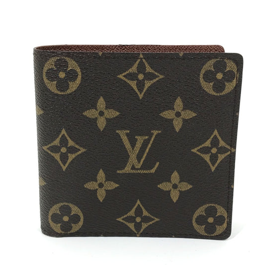 LOUIS VUITTON M61675 モノグラム ポルトフォイユ・マルコ 短財布 コンパクトウォレット 2つ折り財布 モノグラムキャンバス メンズ ブラウン