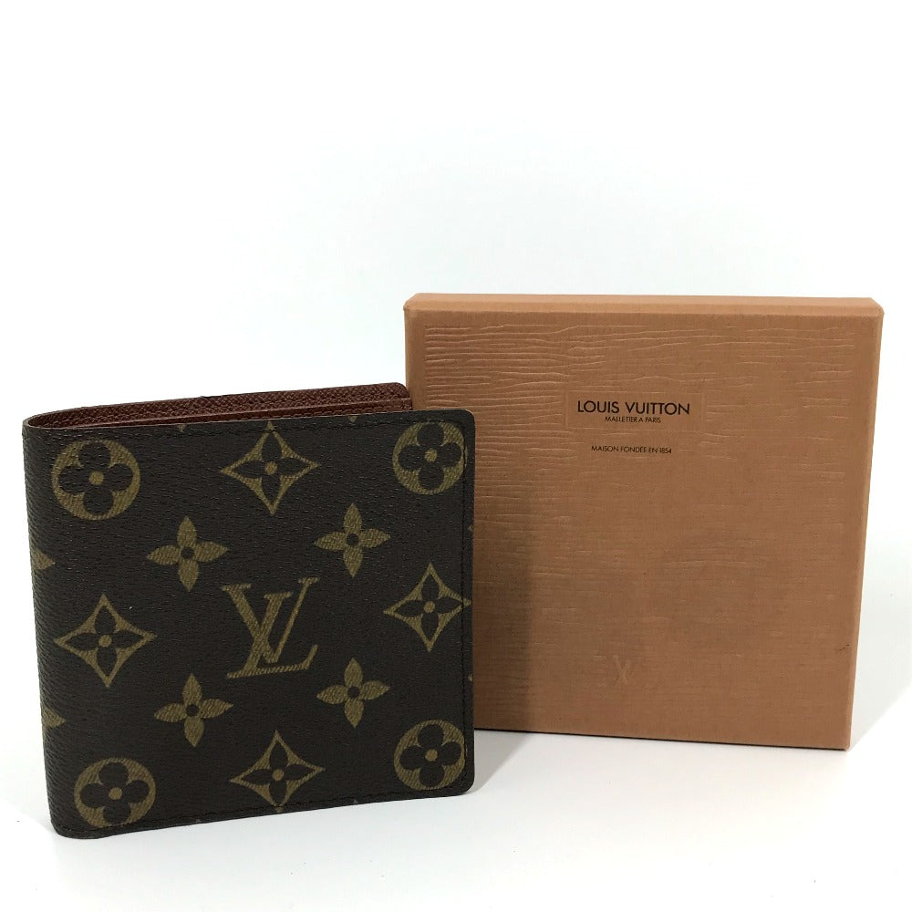 LOUIS VUITTON M61675 モノグラム ポルトフォイユ・マルコ 短財布 コンパクトウォレット 2つ折り財布 モノグラムキャンバス メンズ ブラウン
