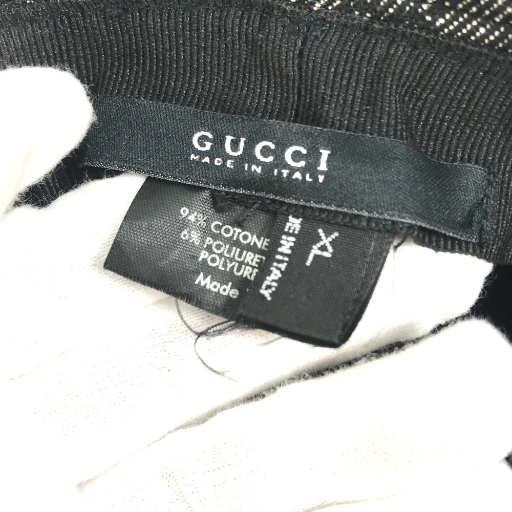 GUCCI GG denim bucket hat in GG canvas, women's, black and gray