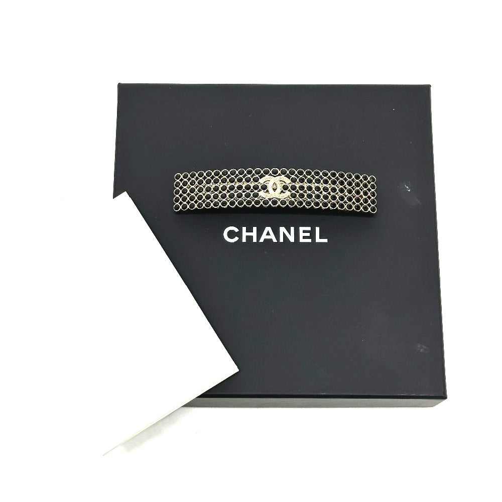 CHANEL ロゴ ヘアアクセサリー B23S バレッタ GP レディース ゴールド