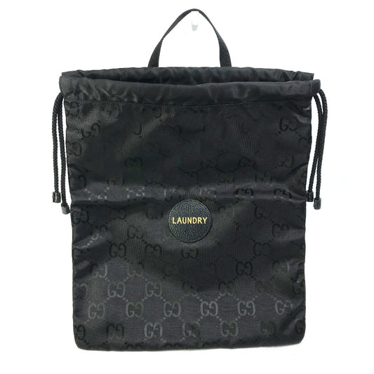 GUCCI 674247 GG Laundry Bag Off the Grid Handbag Nylon Unisex Black
