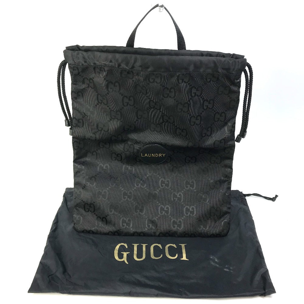 GUCCI 674247 GG Laundry Bag Off the Grid Handbag Nylon Unisex Black