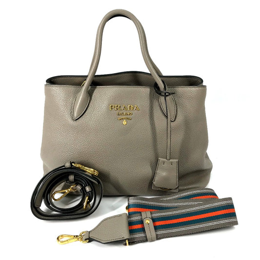 PRADA 1BA579 ロゴ VIT.DAINO 2WAY ハンドバッグ 斜め掛け 肩掛け ショルダーバッグ レザー レディース - brandshop-reference