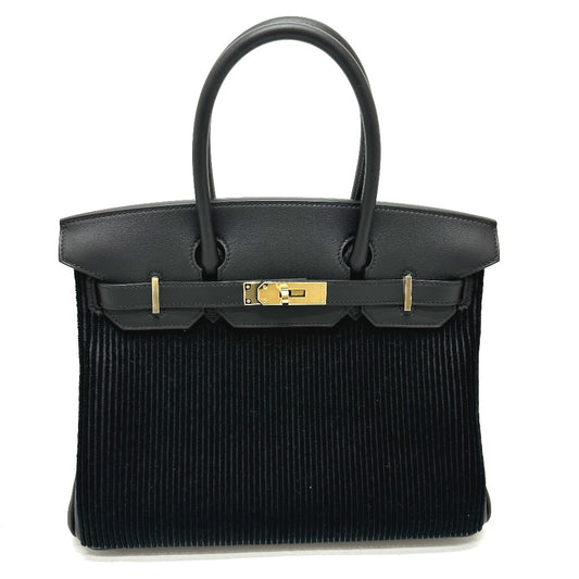 HERMES Birkin 30 Court a Court Tote Bag Handbag in Swift Leather, Black