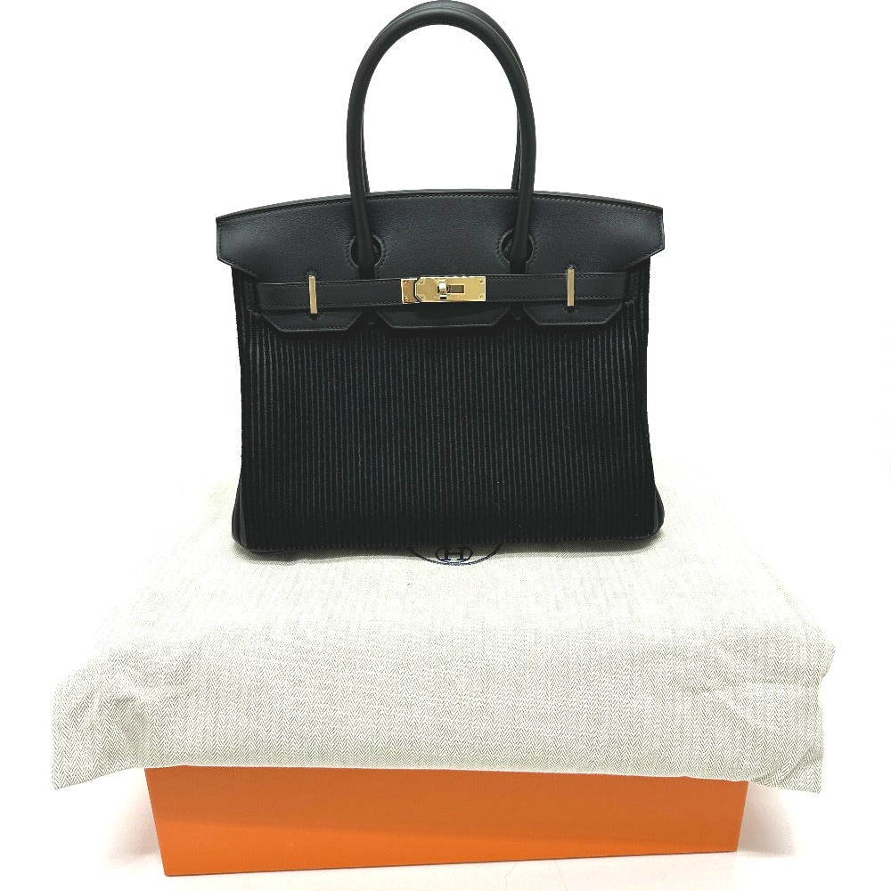 HERMES Birkin 30 Court a Court Tote Bag Handbag in Swift Leather, Black