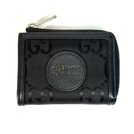 GUCCI 657587 GG Off the Grid Mini Wallet Coin Case Leather Women's Black
