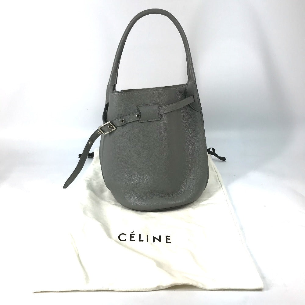 CELINE 187243 肩掛け ポーチ付き ビッグバッグ バケット カバン バケツ型 ショルダーバッグ ハンドバッグ レザー レディース - brandshop-reference