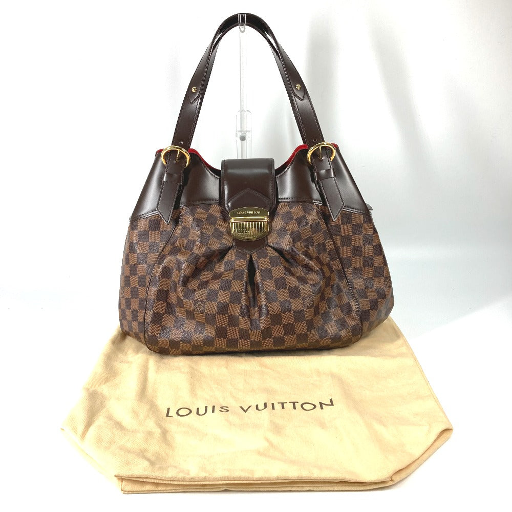 LOUIS VUITTON N41540 Damier Sistine GM Tote Bag Shoulder Bag Damier Canvas Women's Ebene Brown