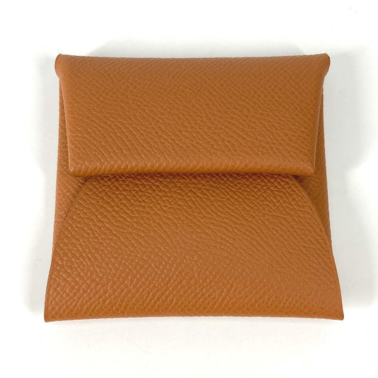 HERMES Bastia Coin Purse Wallet Coin Case Epson Men's Gold
