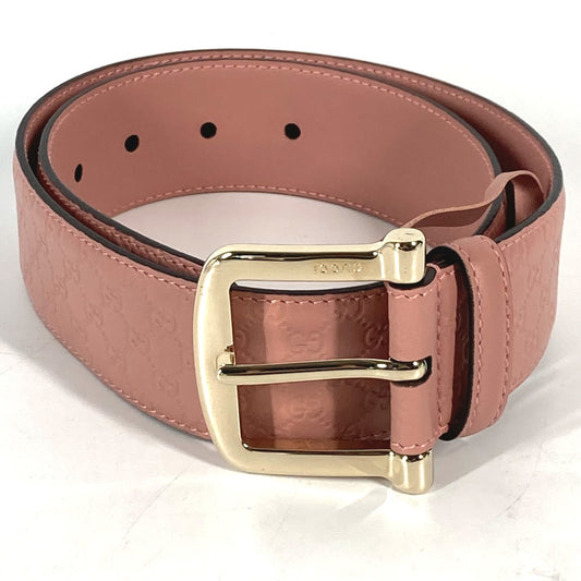 GUCCI 281548 Micro Guccissima GG Pants Belt, Leather, Women's, Pink