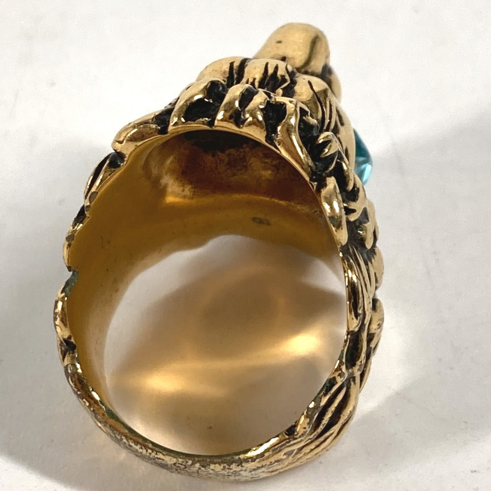 GUCCI 402763 Lion Animal Ring with Stones, Women's, Gold