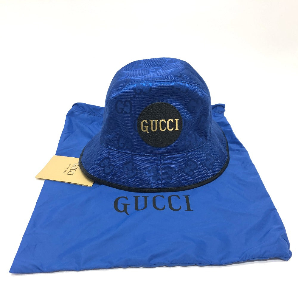 GUCCI 627115 Off The Grid オフザグリッド バケットハット 帽子 フェドラハット ハット 帽子 ナイロン メンズ ブルー