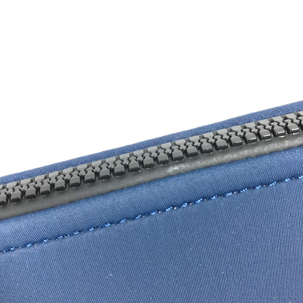 HERMES Neoban Pouch MM Flat Pouch, Clutch Bag, Cosmetic Pouch, Polyamide, Women's, Navy