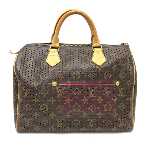 LOUIS VUITTON M95180 Monogram Perfor Speedy 30 Mini Boston Bag, Monogram Canvas, Women's, Fuchsia, Brown and Purple