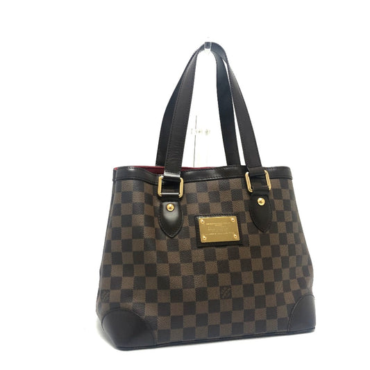 LOUIS VUITTON N51205 Damier Hampstead PM Handbag/Tote Bag in Damier Canvas, Brown, for Women