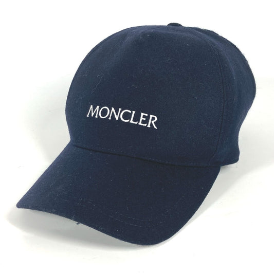 MONCLER 帽子 キャップ帽 ベースボール ロゴ ニット キャップ ウール レディース - brandshop-reference