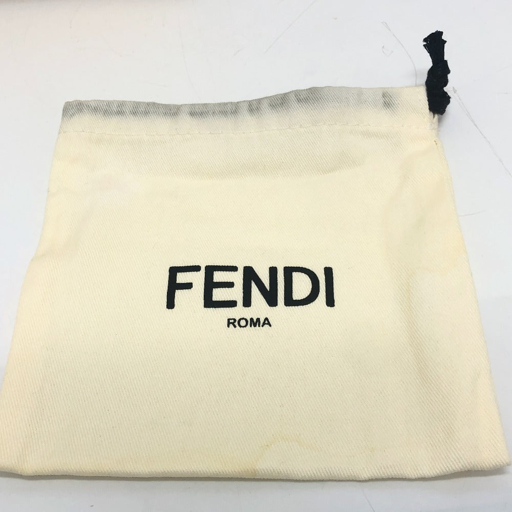 FENDI 7M0194 Stitch Selleria Bifold Wallet, Leather, Men's, Gray
