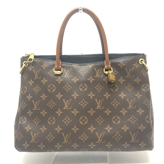 LOUIS VUITTON M41064 Monogram Pallas 2-Way Shoulder Bag, Crossbody Bag, Handbag, Monogram Canvas, Women's, Brown and Black