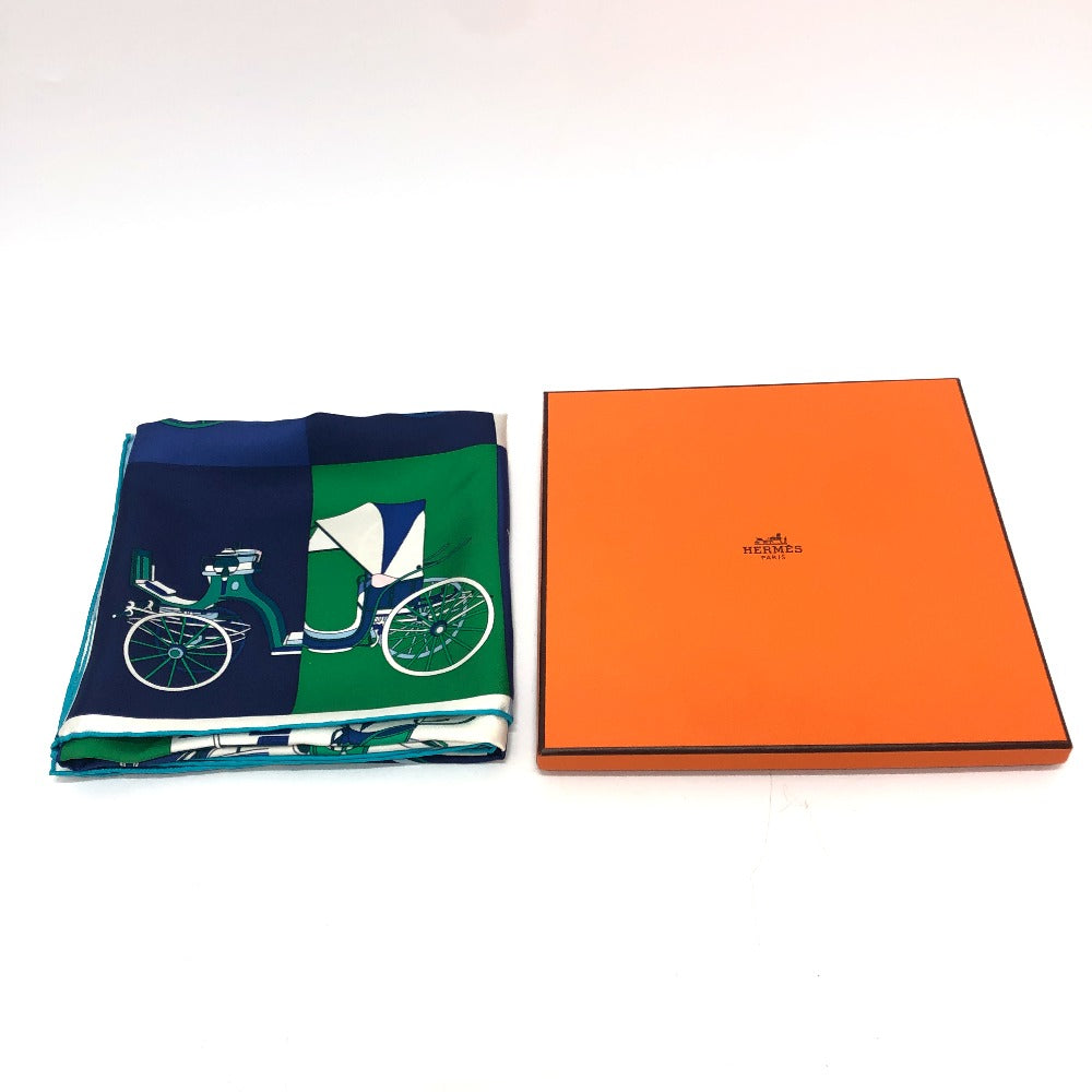 HERMES カレ90 Voitures Exquises 精巧な馬車 スカーフ スカーフ シルク レディース - brandshop-reference