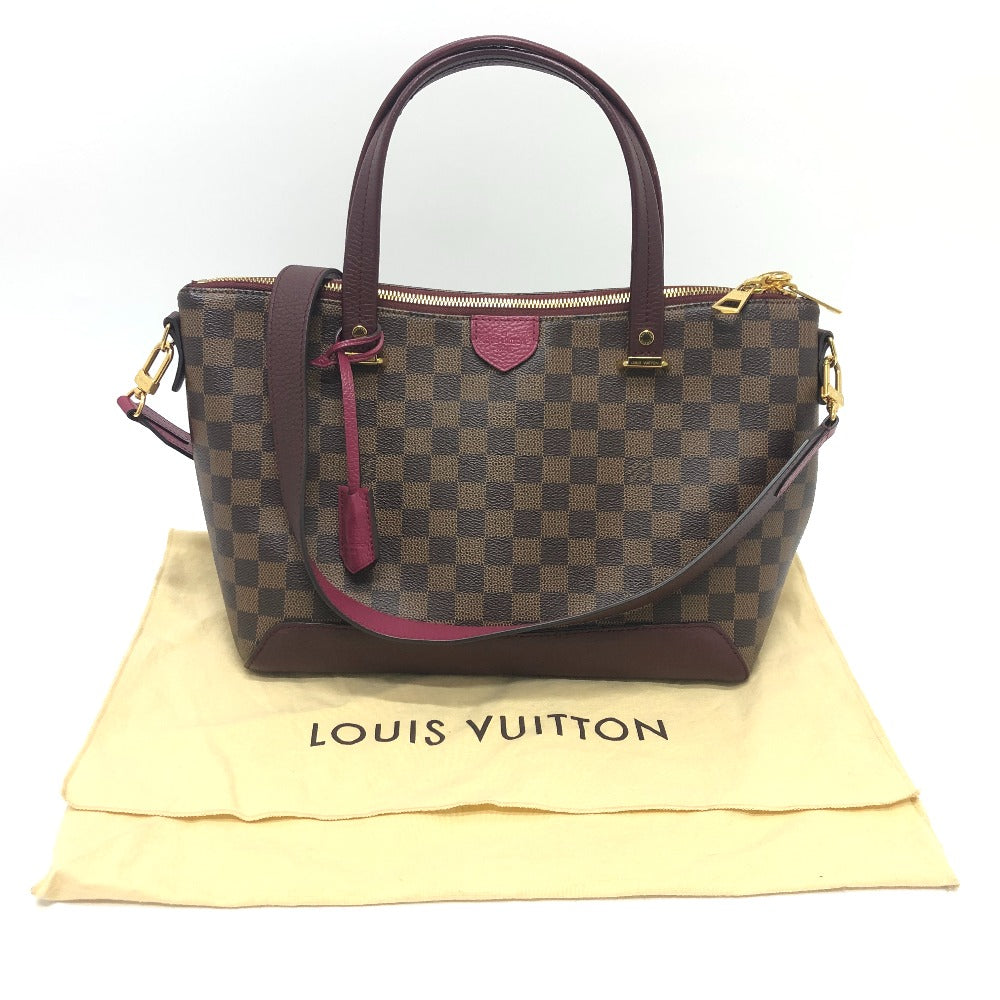 LOUIS VUITTON N41015 Damier Hyde Park 2-Way Shoulder Bag, Tote Bag, Handbag, Damier Canvas, Women's, Damier x Fuchsia, Brown x Pink