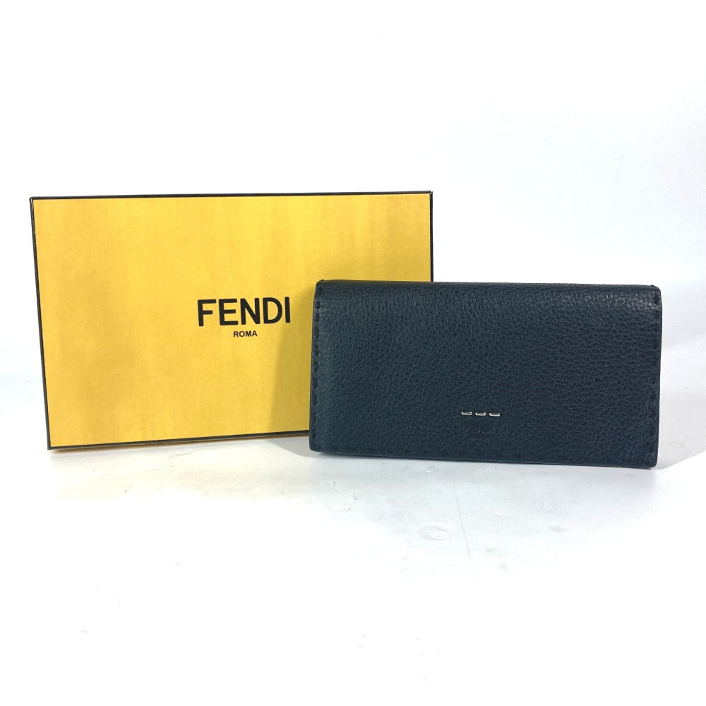 FENDI 7M0186 ステッチ セレリア 二つ折り ロングウォレット 長財布 レザー ユニセックス - brandshop-reference