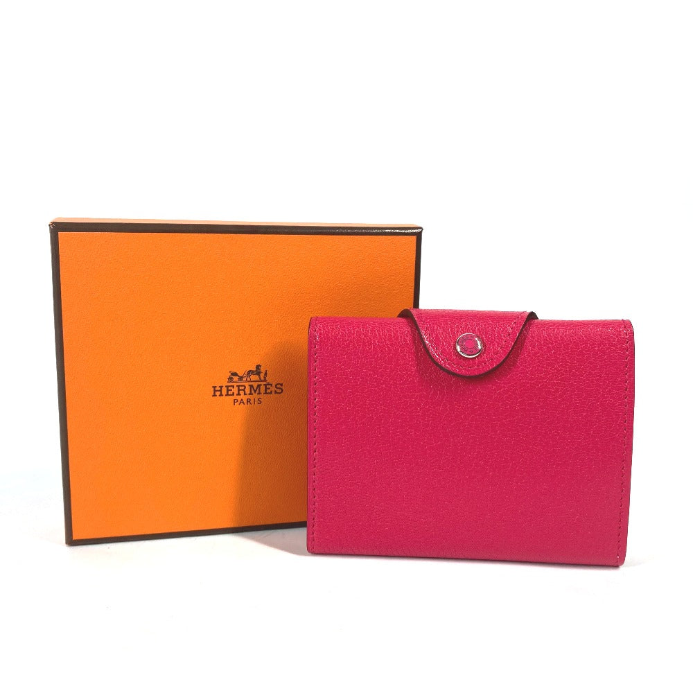 HERMES セリエ イリアード コンパクト コインケース カードケース 2つ折り財布 シェーブル レディース - brandshop-reference