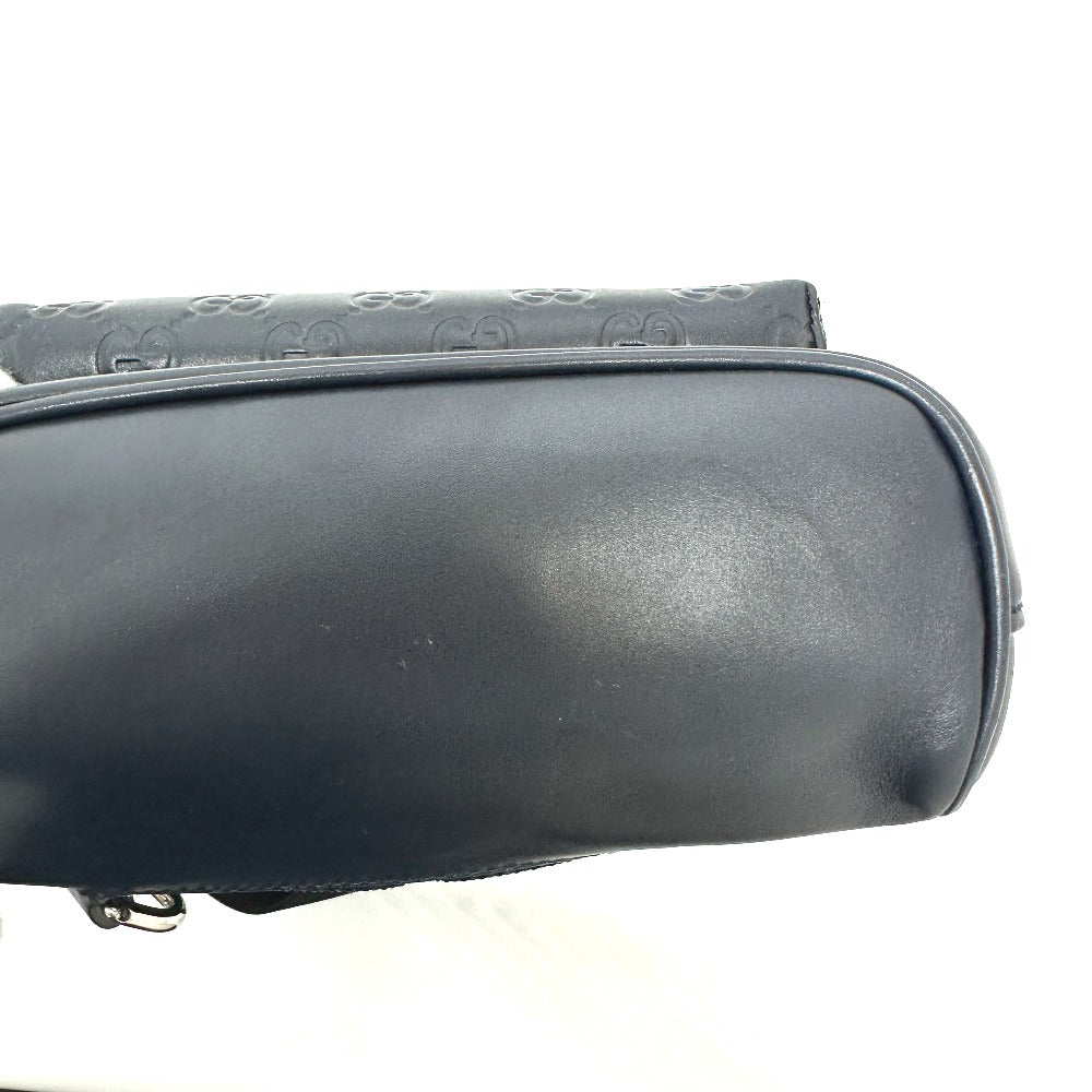 GUCCI 450970 グッチシマ ボディバッグ カバン クロスボディ 斜め掛け ショルダーバッグ レザー メンズ - brandshop-reference