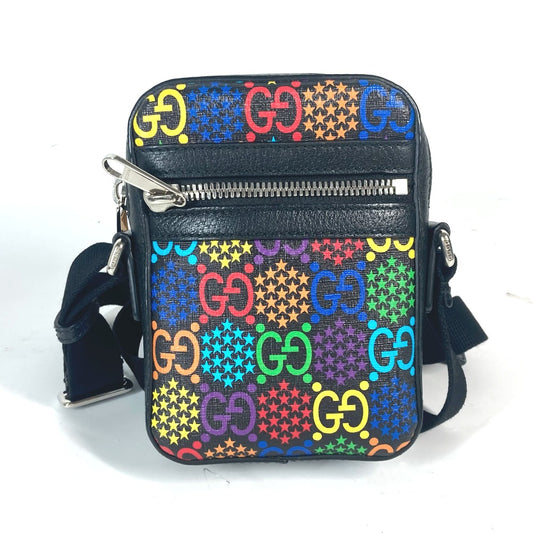 GUCCI 598103 GGサイケデリック 斜め掛け 肩掛け ポシェット カバン ショルダーバッグ レザー ユニセックス - brandshop-reference