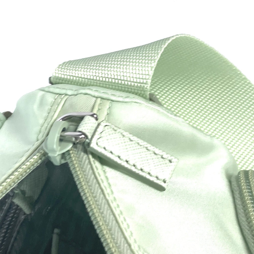 PRADA 1BD953 トライアングルロゴ 三角ロゴ プレート Re-Nylon 斜め掛け 肩掛け カバン ポーチ付き ショルダーバッグ ナイロン レディース ACQUA アクア グリーン - brandshop-reference