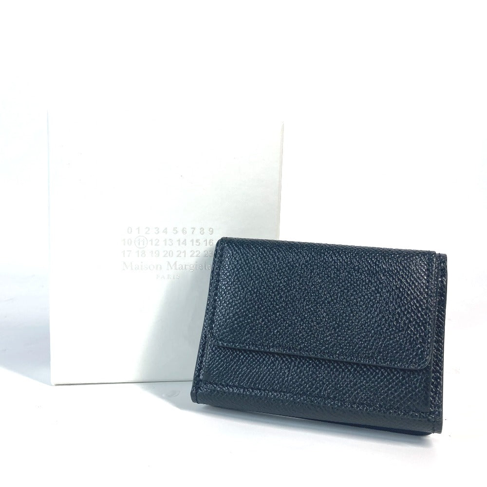 Maison Margiela SA2UI0005 4ステッチ コンパクトウォレット 3つ折り財布 レザー ユニセックス - brandshop-reference