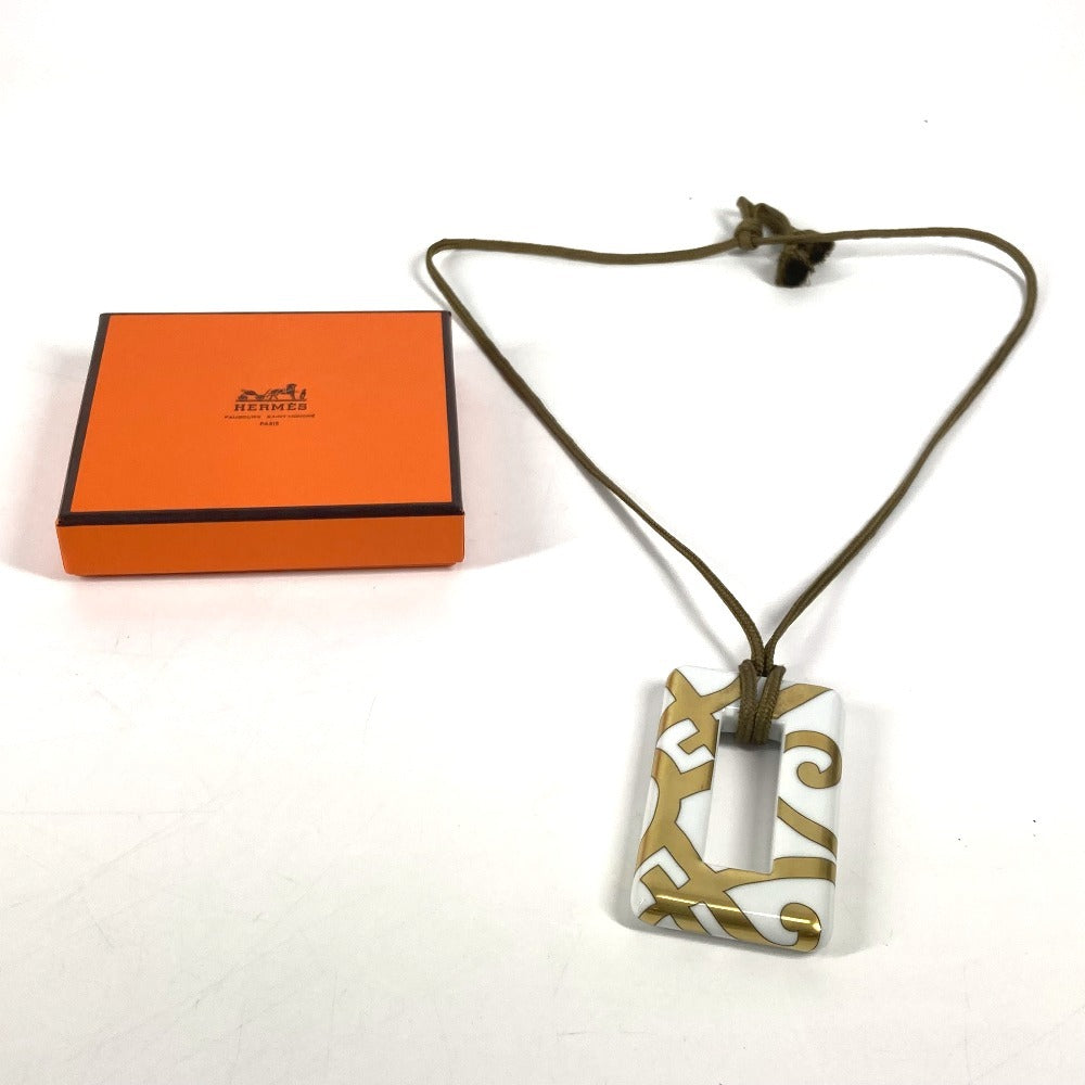 HERMES Accessories Porcelain Necklace Women's White
