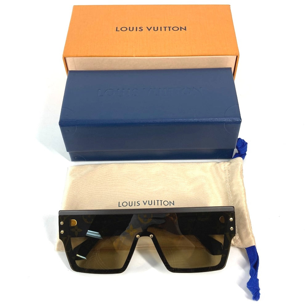 LOUIS VUITTON Z1671E Monogram Waimea Sunglasses, Large, Men's, Brown, Plastic