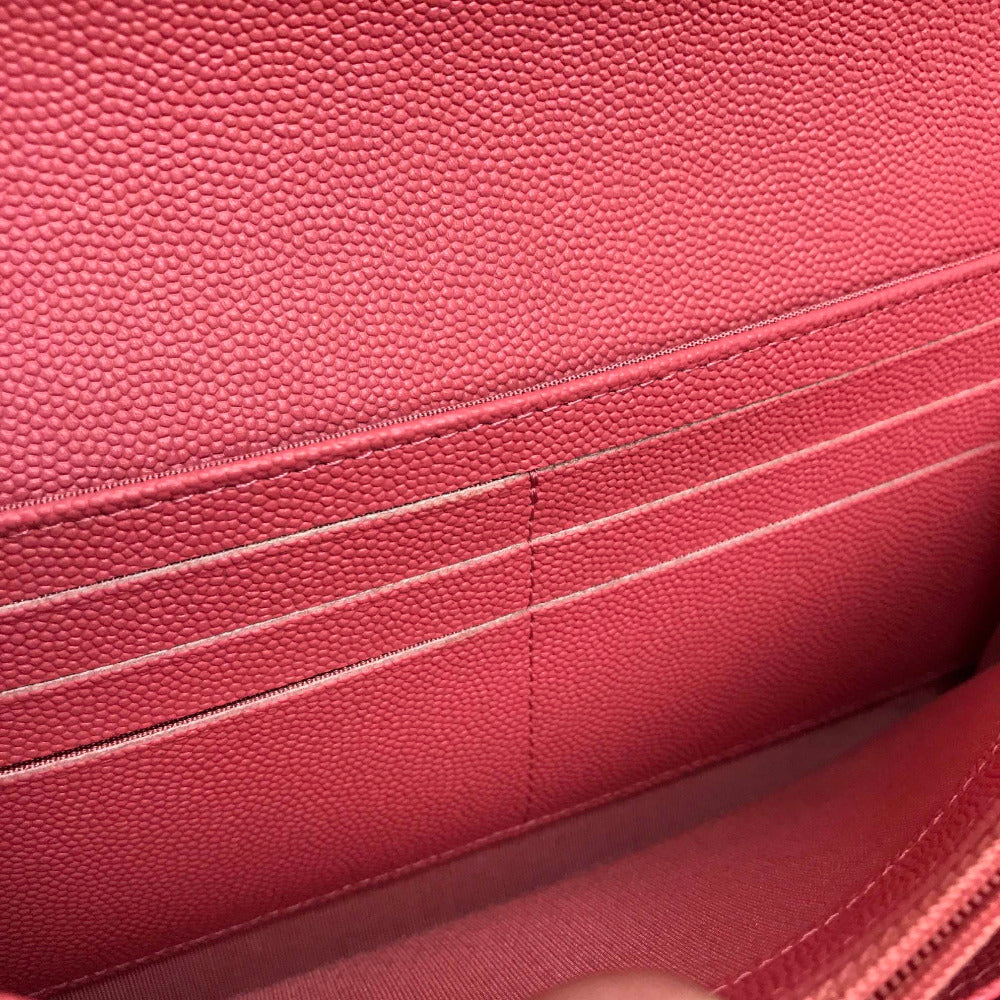 CHANEL A80971 CC ココマーク マトラッセ マドモアゼル ロングウォレット 2つ折り 長財布 キャビアスキン レディース - brandshop-reference